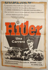 Hitler Una Carrera Vintage Film Poster