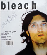 Bleach Magazine (USA, June 1998, signed by Vincent Gallo)