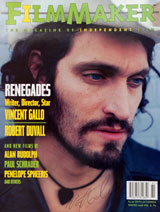Filmmaker Magazine (vol. 6, No. 2, Winter 1998, signed by Vincent Gallo)