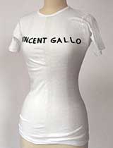 Vincent Gallo T-Shirt (handmade and signed by Vincent Gallo)