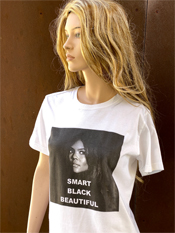 03. "SMART BLACK BEAUTIFUL"  Vincent Gallo 2020 one-of-a-kind, hand made T-shirt
