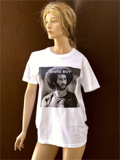 05. "WHITE BOY"  Vincent Gallo 2020 one-of-a-kind, hand made T-shirt