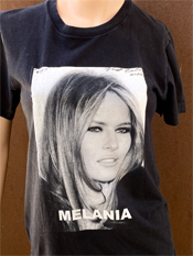 14. "Melania"  Vincent Gallo 2020 one-of-a-kind, hand made T-shirt