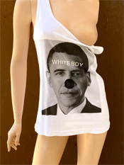17. "WHITE BOY"  Vincent Gallo 2020 one-of-a-kind, hand made T-shirt