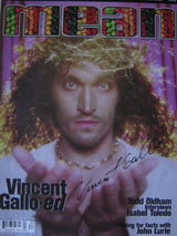 Mean Magazine (USA, Vol. 1, Fall/Winter 1998, Number Two, signed by Vincent Gallo)