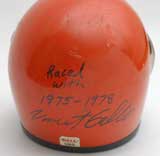 Vincent Gallo's First Motorcycle Racing Helmet. Autographed by Vincent Gallo