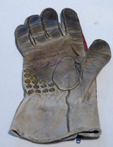 Vincent Gallo's Only Racing Glove From His Last Motorcycle Race and Wreck (circa 1989). Autographed by Vincent Gallo