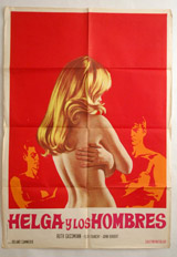  Helga Y Los Hombres Vintage Film Poster
