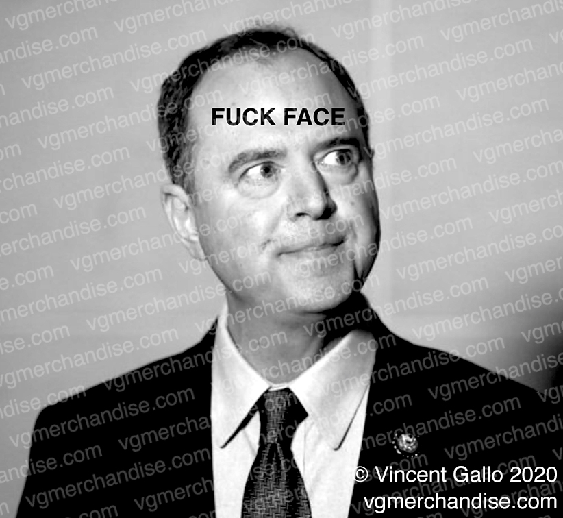 1. ?FUCK FACE?  Vincent Gallo 2020 (print detail)