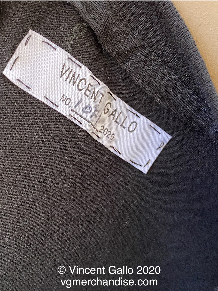 10. ?MADE IN THE USA?  Vincent Gallo 2020 (neck label)