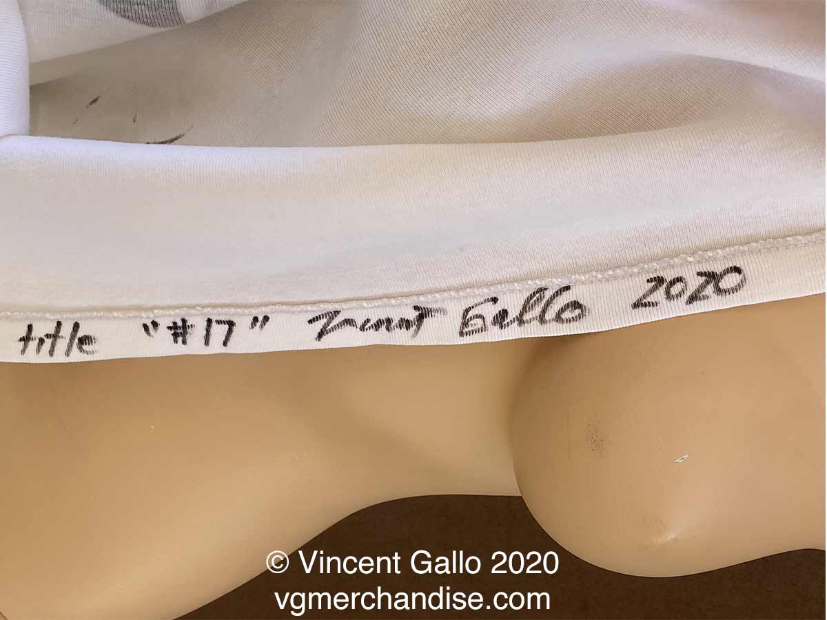 17. ?WHITE BOY?  Vincent Gallo 2020 (signed hem)
