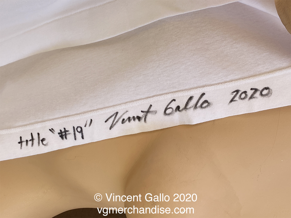 19. ?JAY Z  MY ASS?  Vincent Gallo 2020 (signed hem)