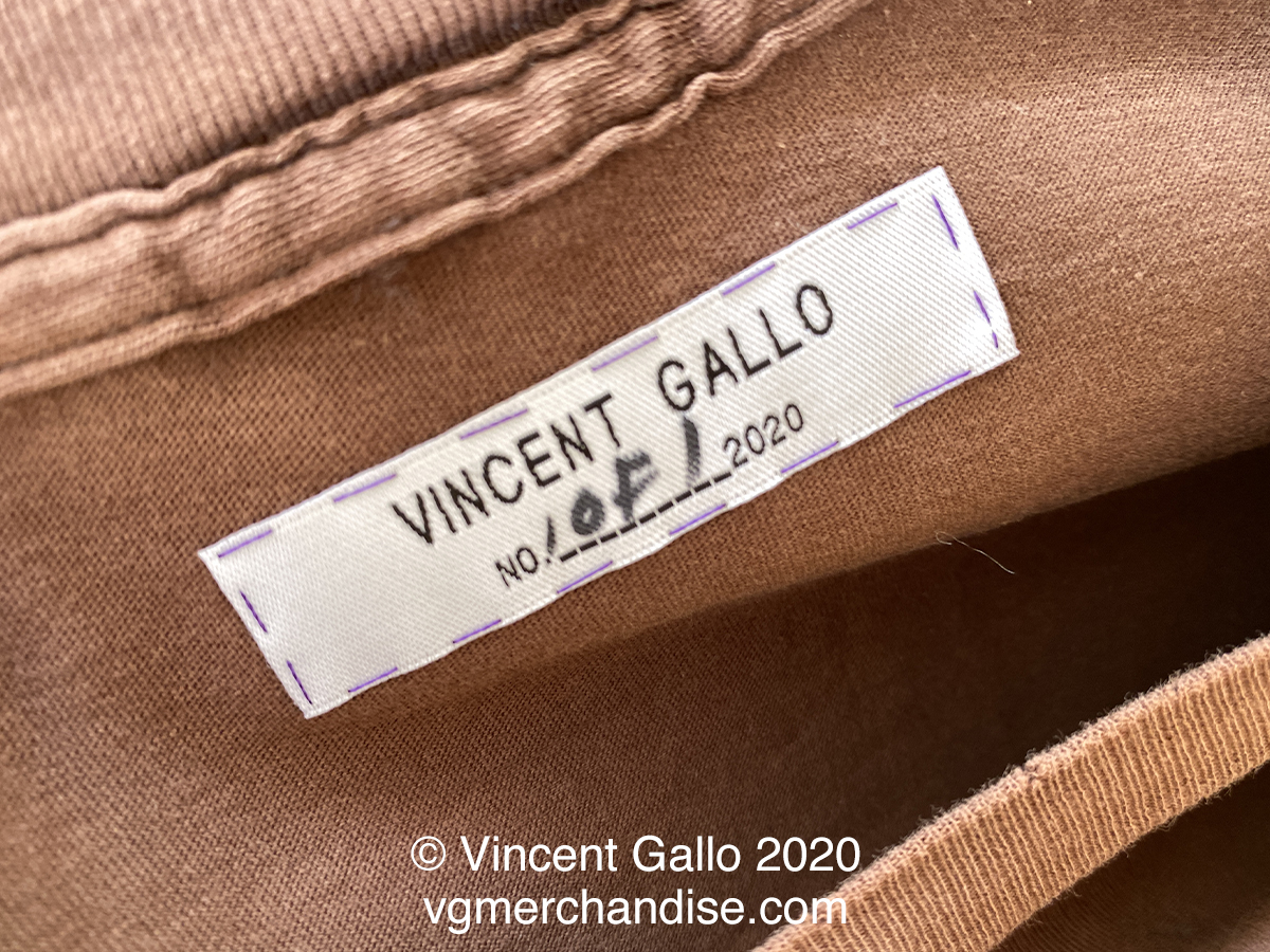 39. ?FAG?  Vincent Gallo 2020 (neck label)