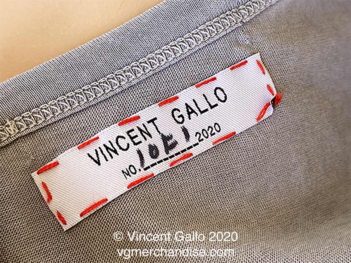 43. ?ANOTHER GREAT WHITE MAN?  Vincent Gallo 2020 (neck label)