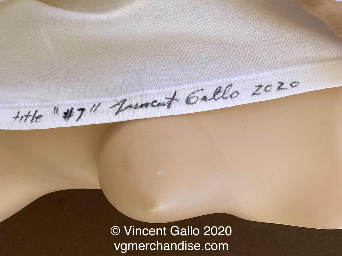 7. ?ANOTHER GREAT WHITE MAN?  Vincent Gallo 2020 (signed hem)