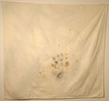 "Gray Daisy" Painting On Cloth By Vincent Gallo, 1988