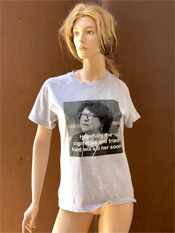 38. "HOPEFULLY"  Vincent Gallo 2020 one-of-a-kind, hand made T-shirt