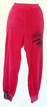 Fuschia Jog Pant- One of a kind by Vincent Gallo